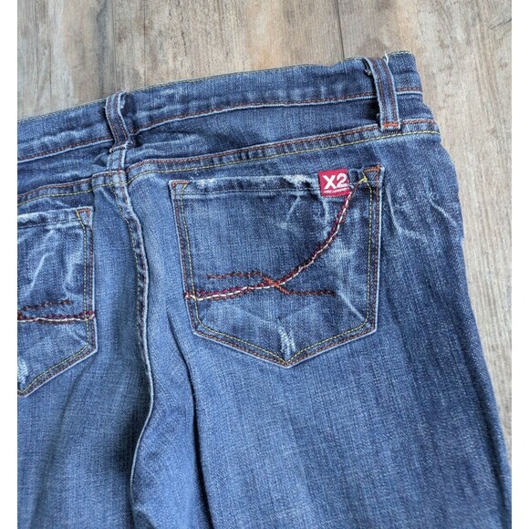 Express X2 Denim Laboratory Jeans Women's Size 31 Y2K 32" Inseam Flare - Picture 5 of 5